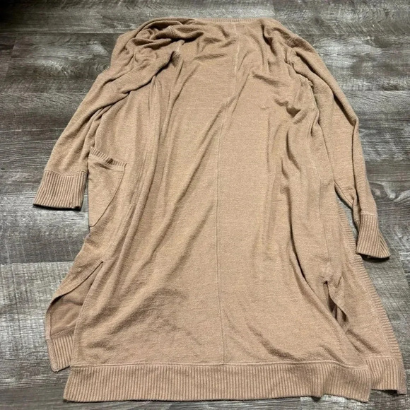Abercrombie & Fitch Brown Long Open Front Cardigan Size Small - Picture 6 of 6